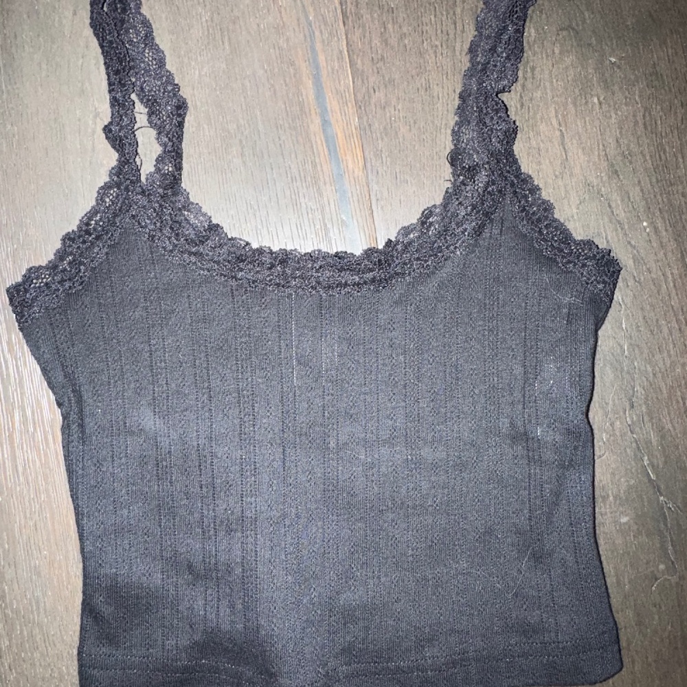 Black tank top
